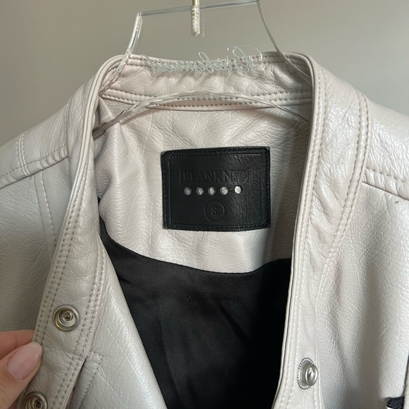 Blank NYC Taupe Leather Jacket - Picture 3 of 6